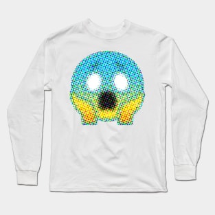 Emoji: Scream (Face Screaming in Fear) Long Sleeve T-Shirt